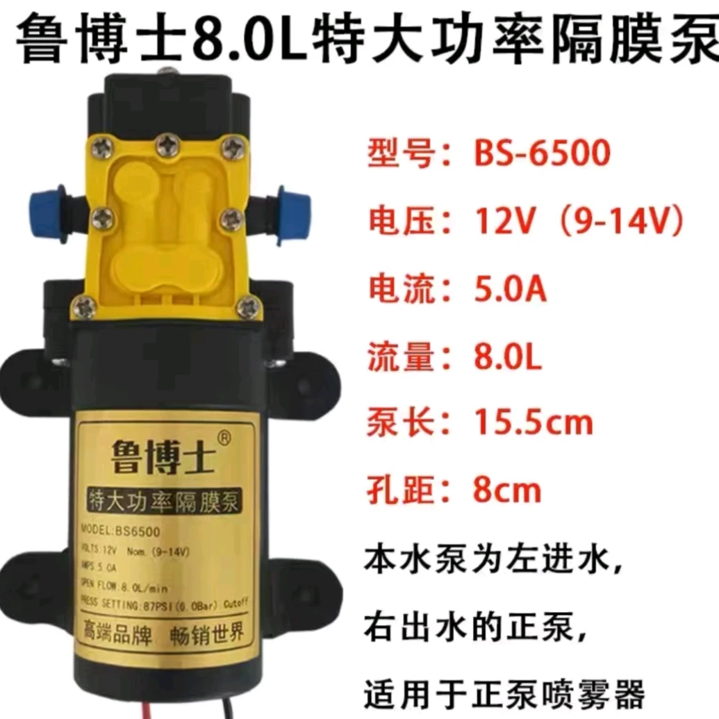 (镱璇厂家) 12V鲁博土特大功率隔膜泵