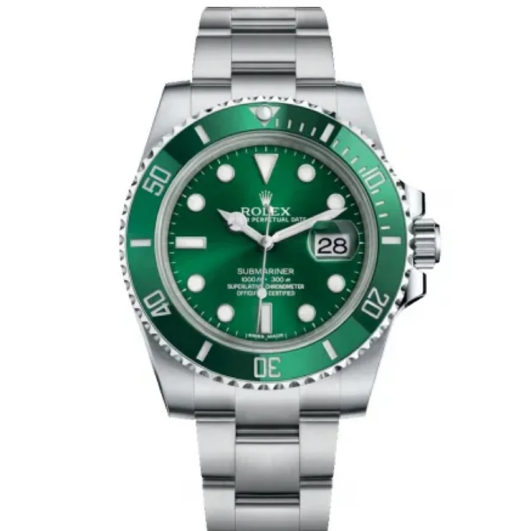 95新 Rolex/劳力士 二代绿水鬼M116610/40表径16年全套男士机械表