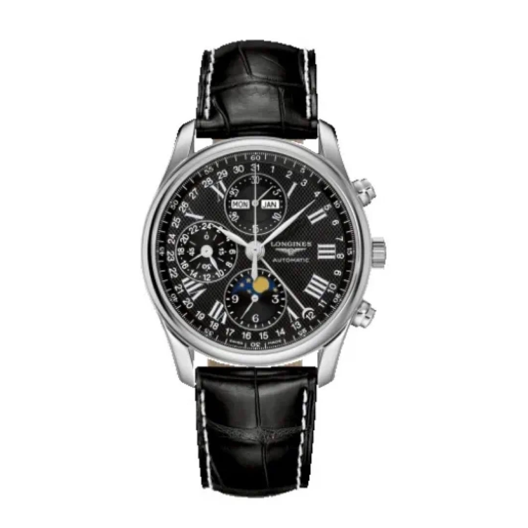 95新 Longines/浪琴 八针月相/L26734/公价26000/40MM机械男单表