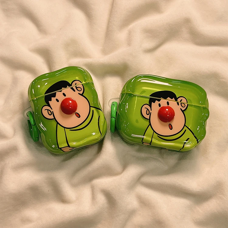 歪头胖虎AirPods3代耳机套适用苹果AirPodsPro2无线蓝牙保护壳2代