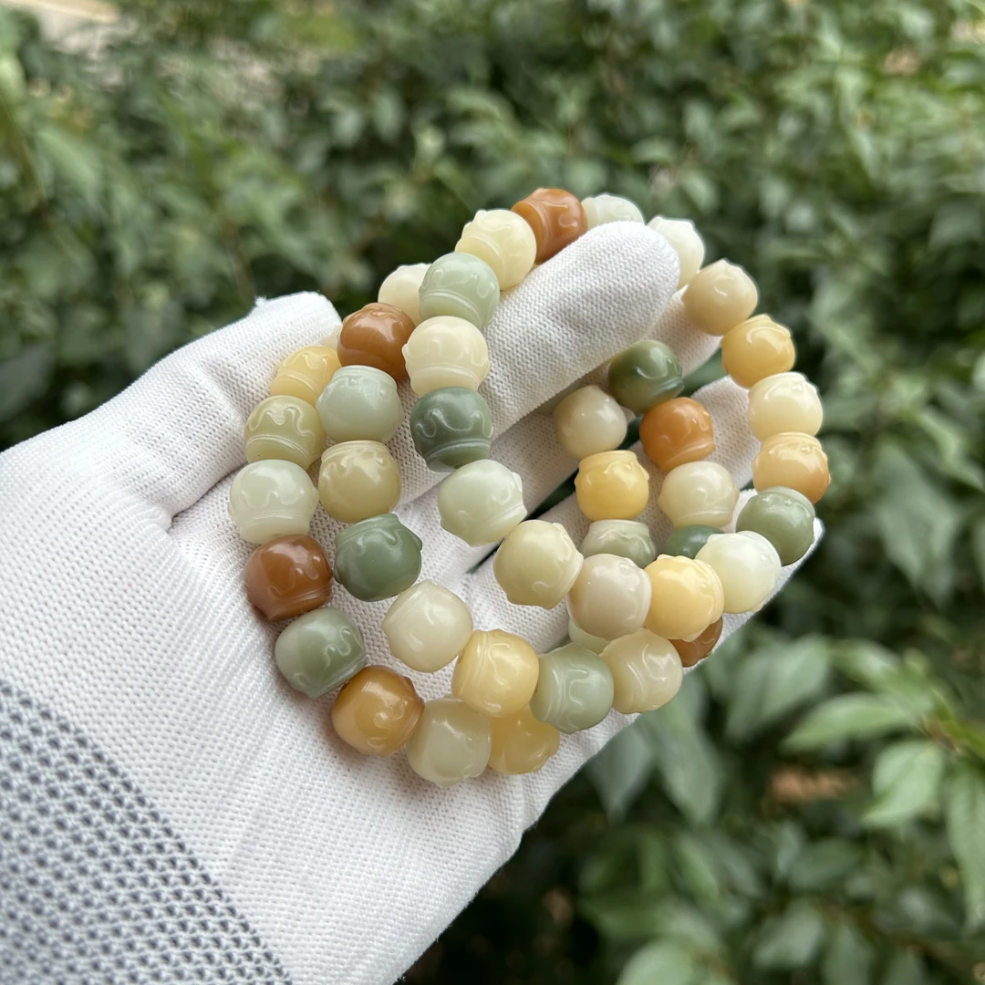 菩提手串【敦煌蜜罐】菩提根精工雕刻蜜罐12.5mm