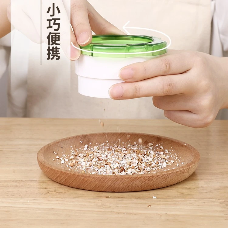 日本进口家用手动坚果粉碎机花生米绞碎机多功能干果搅拌捣碎神器