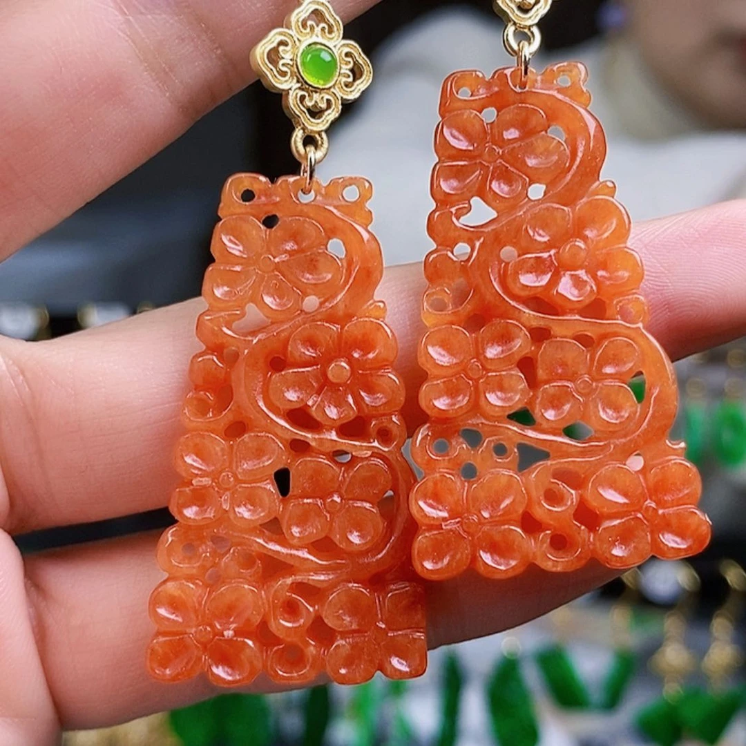 【闪购商品】翡翠耳饰未镶嵌