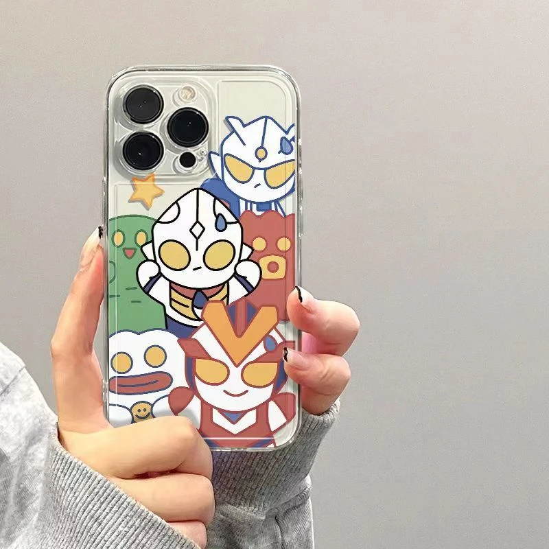 奥特曼iPhone15手机壳14防摔13软壳12苹果11可爱卡通情侣创意ins