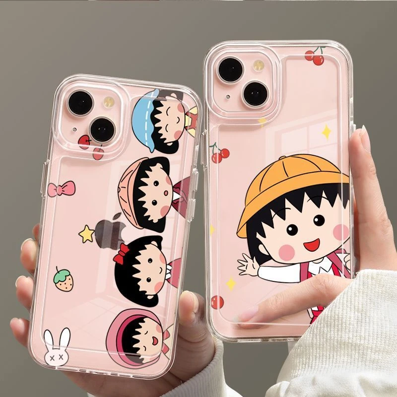 新款透明苹果15手机壳适用iPhone14套11全包12防摔13简约情侣卡通