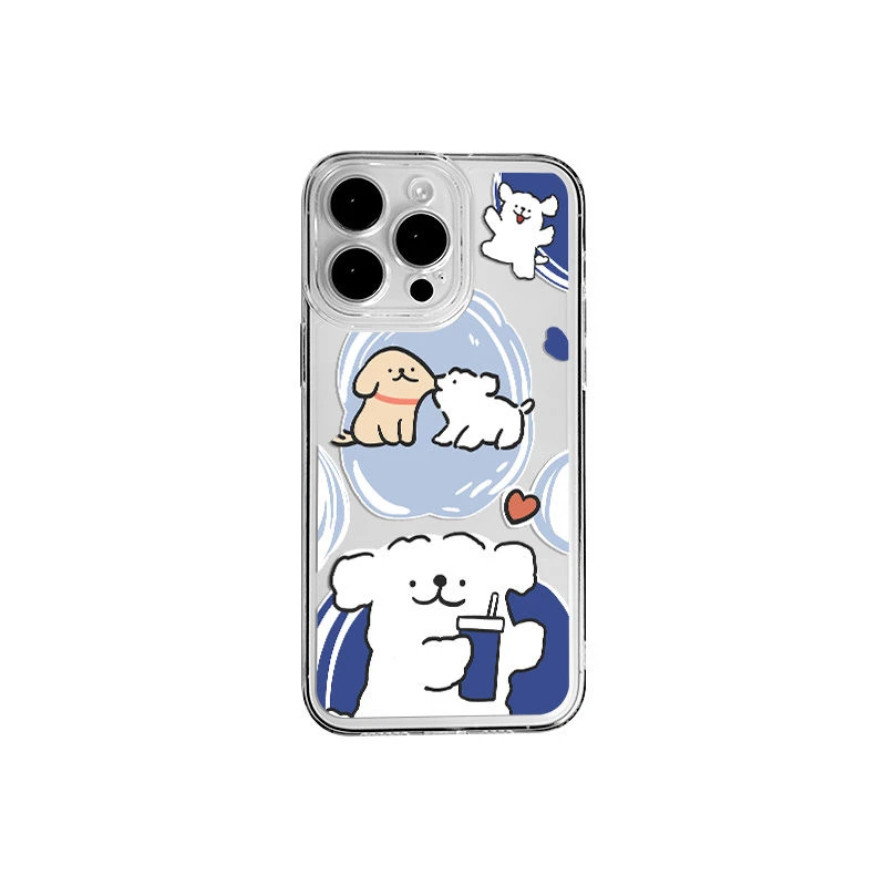 Nextsong马尔济斯小狗苹果15Promax情侣手机壳IPhone14全包12/13