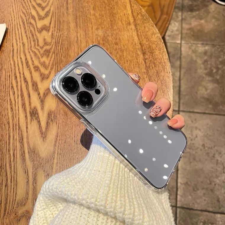 网红爆款苹果15pro手机壳亚克力硬iPhone14透明防摔13超薄12/11