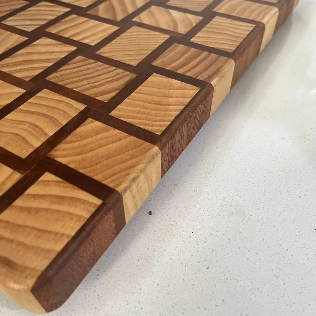 3公分M家F用轻奢菜板乌檀木+像胶木新款纹路菜板防霉防滑方形案板