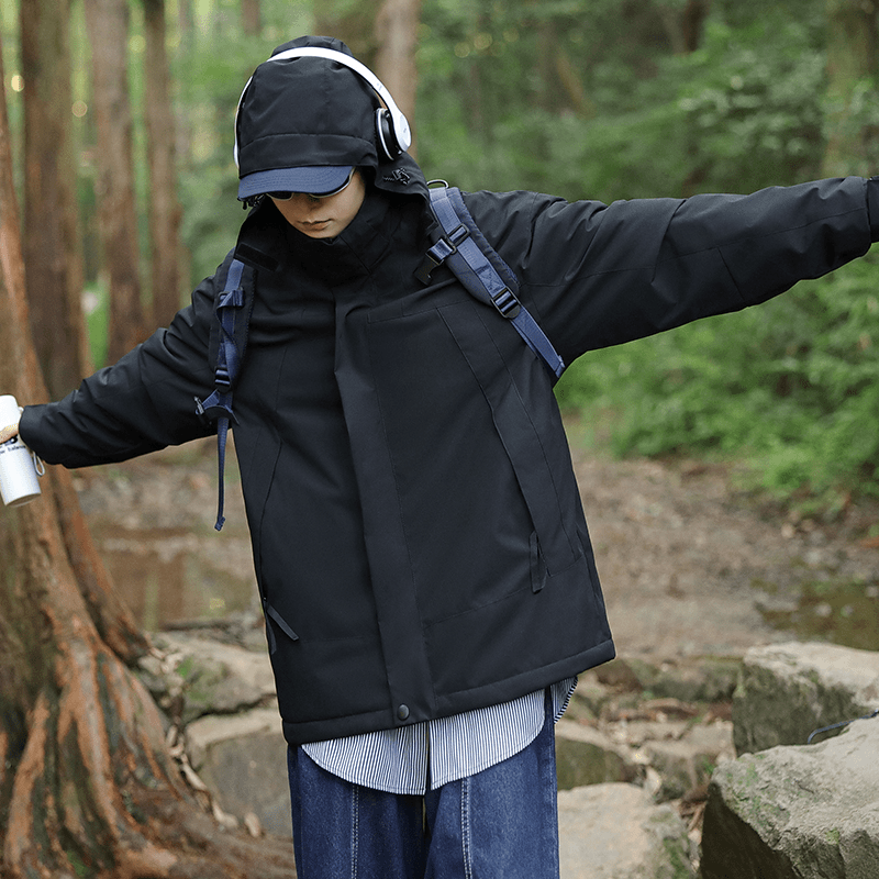 【现货库存】北家石墨烯户外冲锋棉服男女同款加厚保暖棉衣大码外套