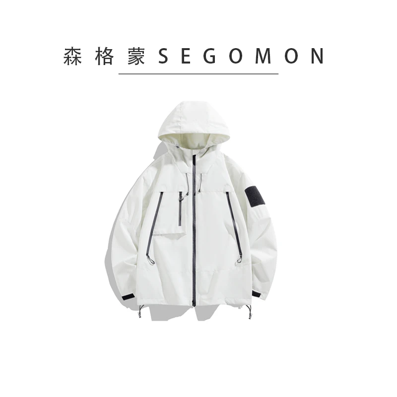 2024新款户外休闲三防小牛津冲锋外套男女同款