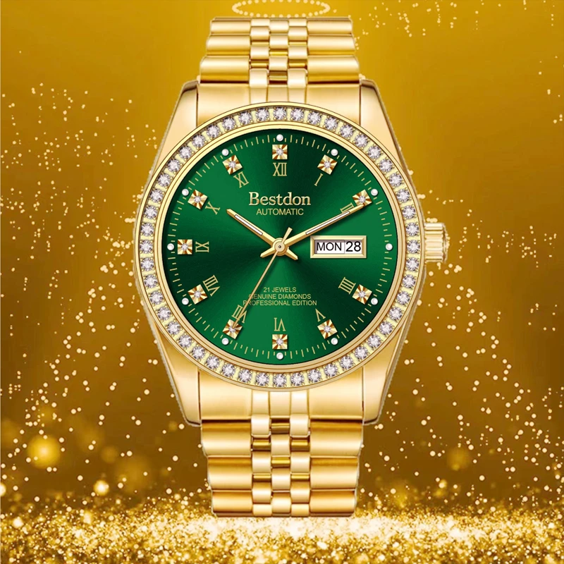 Bestdon时尚经典全自动机械男表防水全自动机械男士手表百搭XP