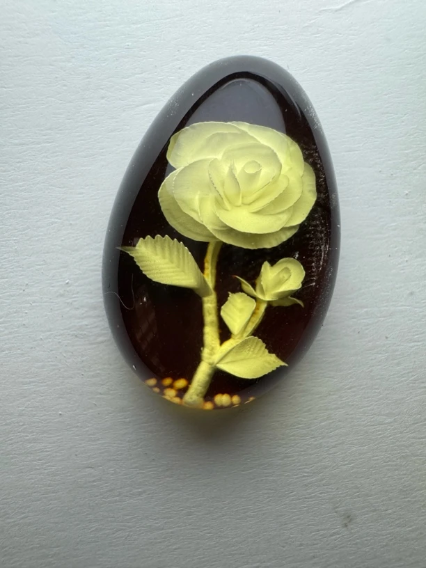 天然琥珀玫瑰花吊坠多样性拍一发一