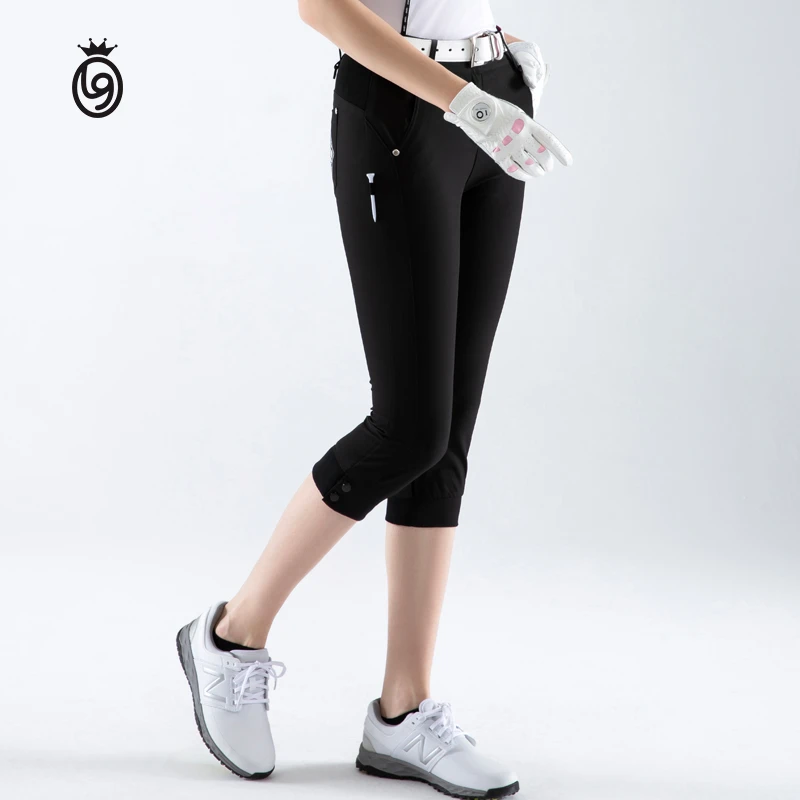 高尔夫女装夏季薄款女裤透气户外休闲运动显瘦女士运动裤LG2113
