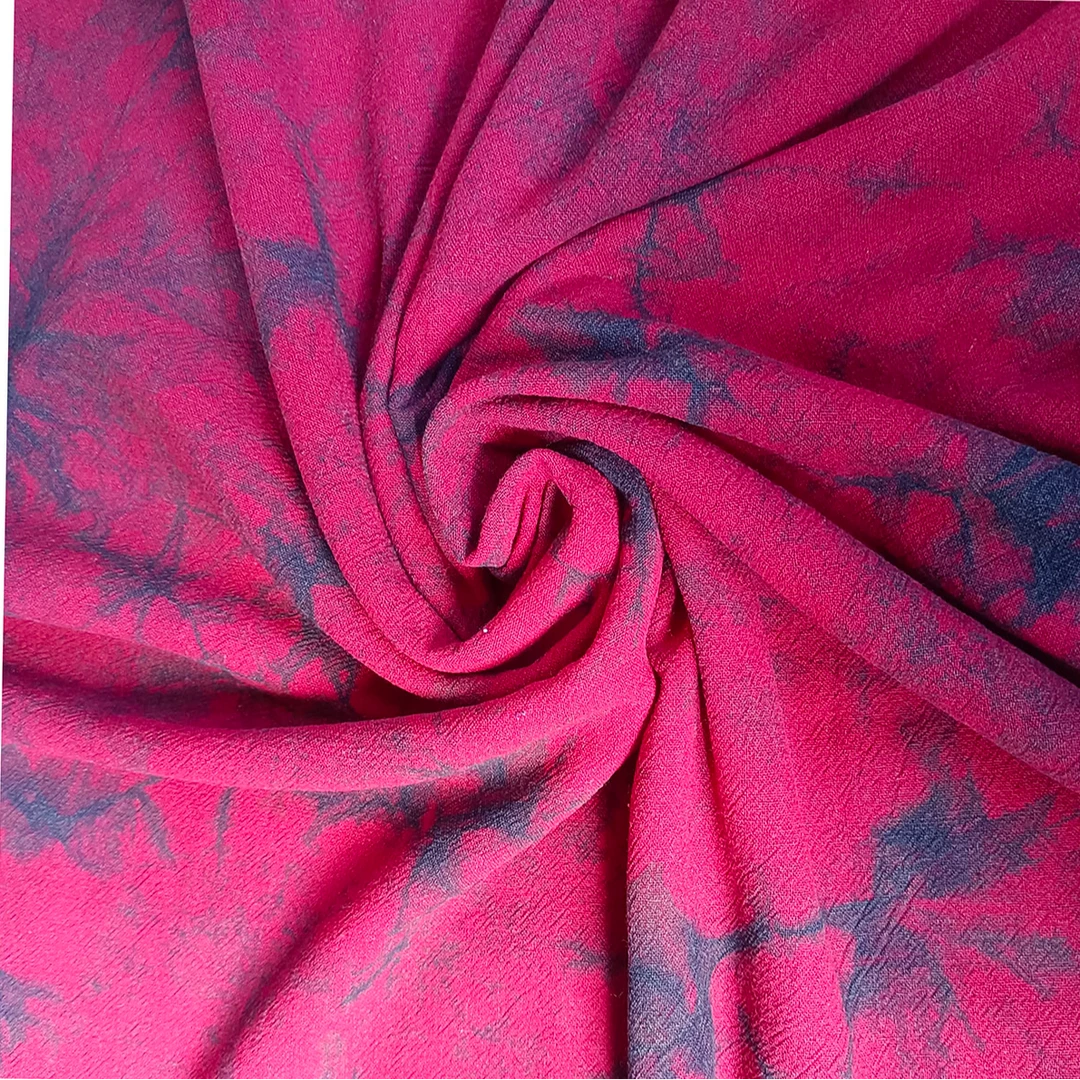 湘西蜡染门户手工植物染麻料深红色扎染布服饰桌布 缝纫DIY材料