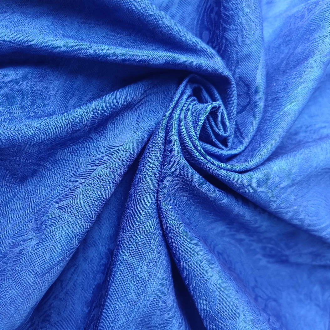 湘西蜡染门户新款手工植物染全蓝暗纹提花腰果花布艺缝纫服饰材料