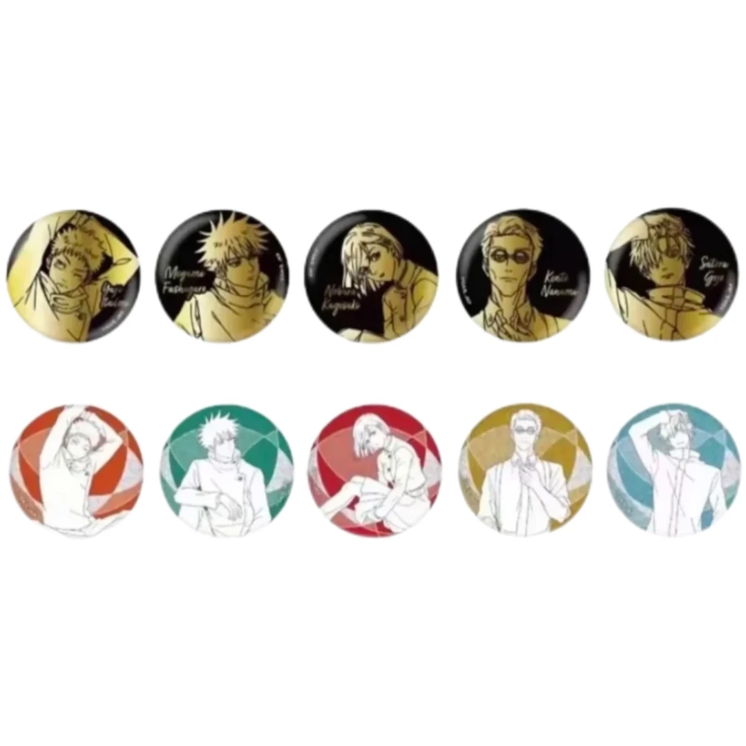 【一单包邮】咒术回战plaza限定新黑金线稿吧唧徽章