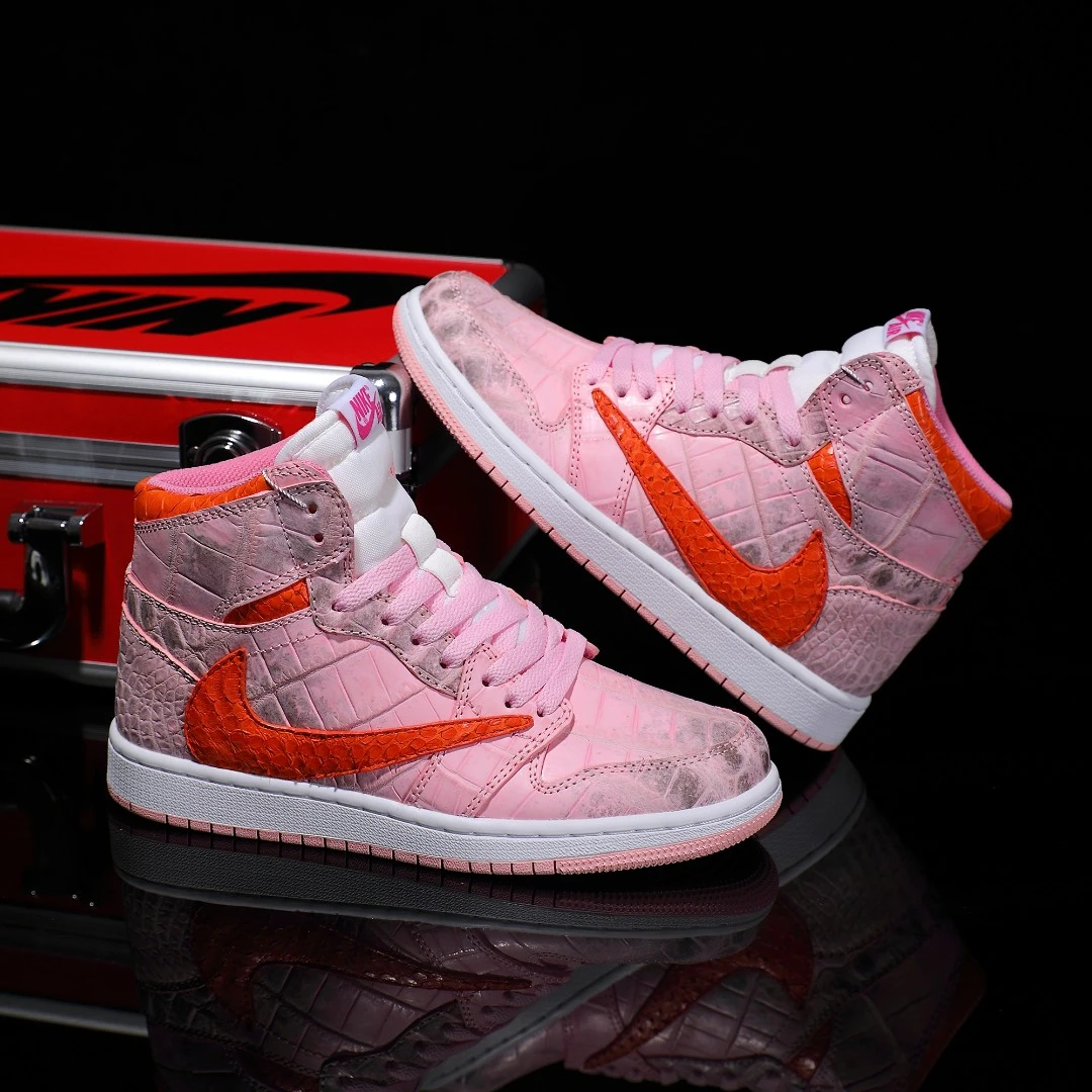 NIKE/耐克喜马拉雅aj1鳄鱼皮换皮【定制球鞋】时尚百搭情侣款运动鞋