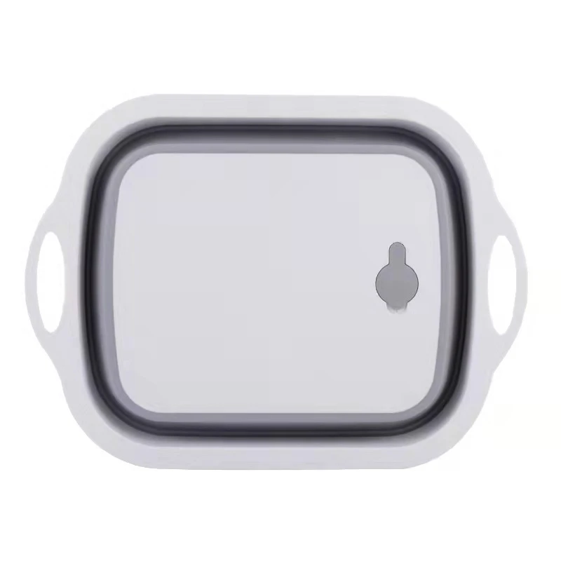 亚马逊爆款多功能折叠菜板洗菜盆沥水篮厨房用品折叠菜篮