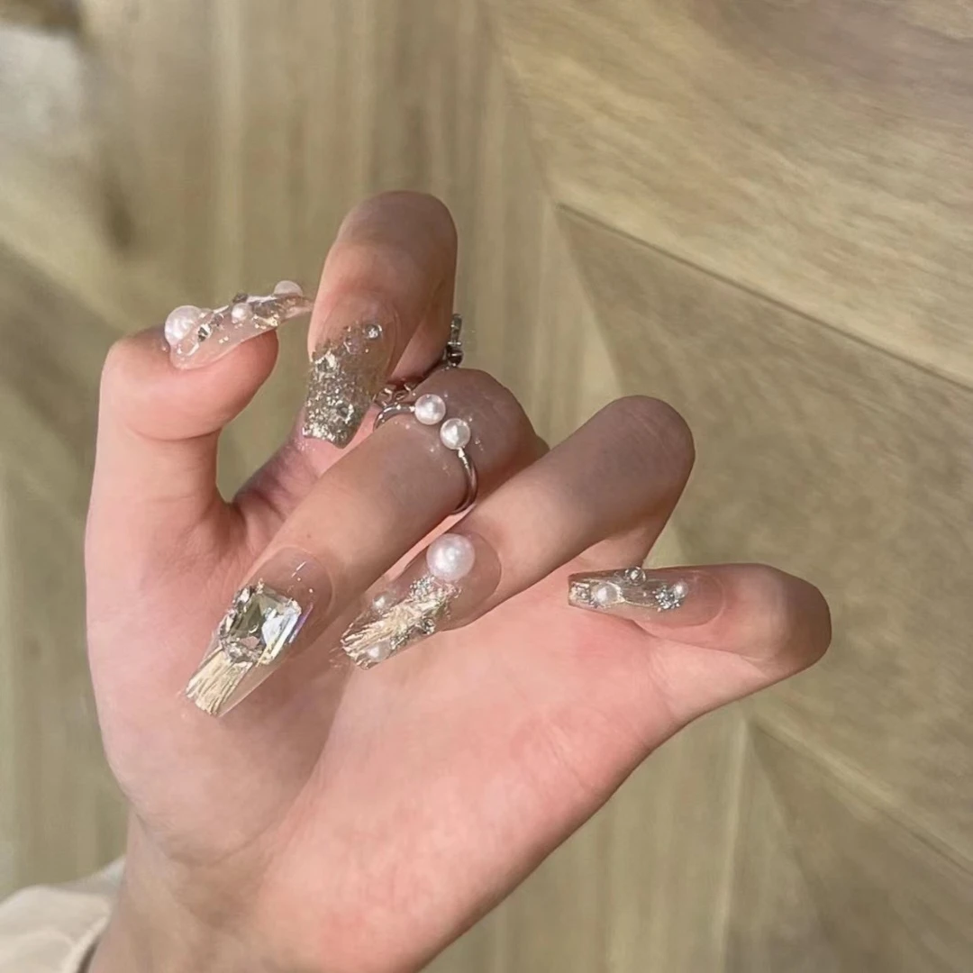 通用 纯手工光疗美甲 爱神专属美甲贴片假指甲可拆卸穿戴甲气质