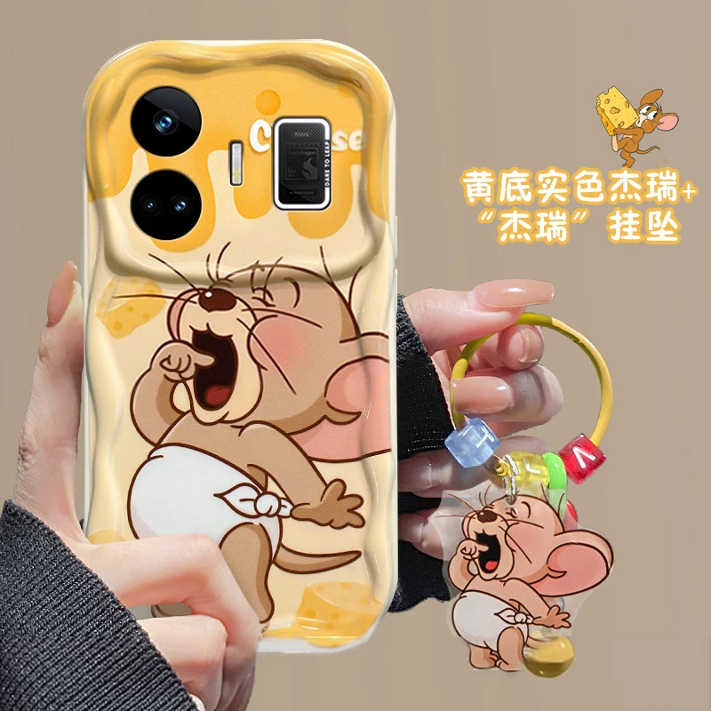 可爱杰瑞realme真我GTNeo5手机壳RMX3706气囊防摔软壳耐脏全包女