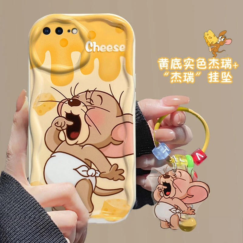 可爱杰瑞iPhone苹果7Plus手机壳A1661气囊防摔软壳耐脏全包新款男