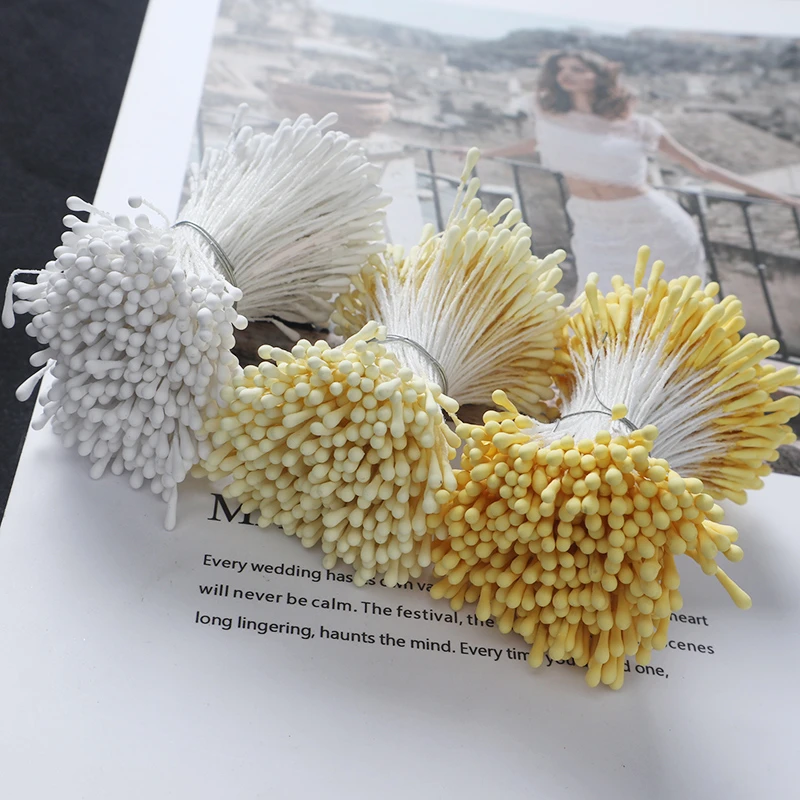 仿真花蕊花心材料彩色花芯丝网花批发玫瑰花扭扭棒配件