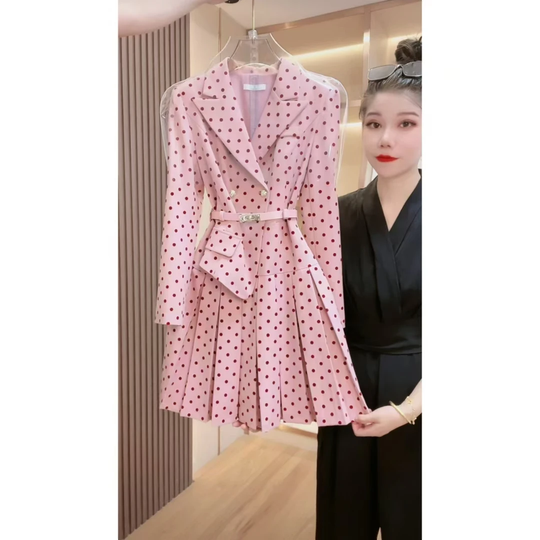 【语馨服饰轻奢女装】6771新款气质收腰显瘦连衣裙