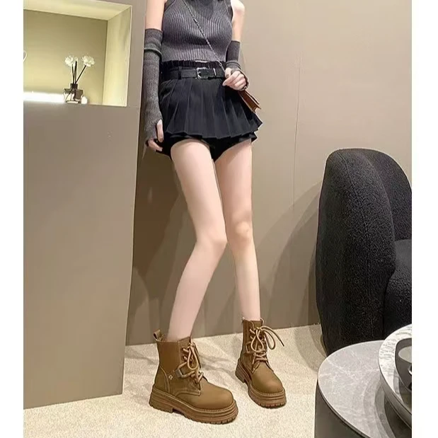 【新疆包邮】24年新款冬季新款加薄绒复古大黄靴8808