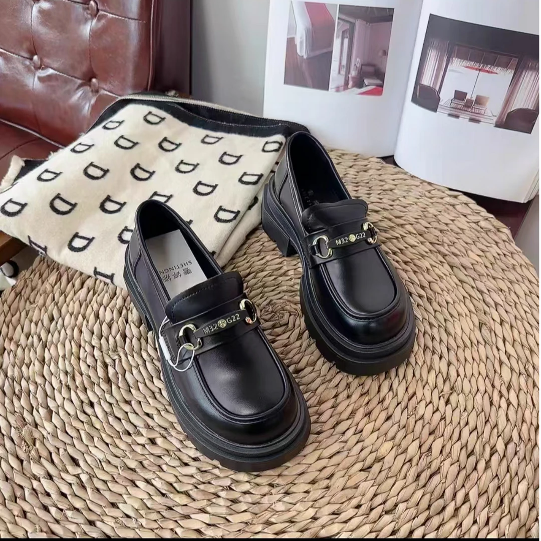 【新疆包邮】新款英伦风小皮鞋百搭乐福鞋5166-9