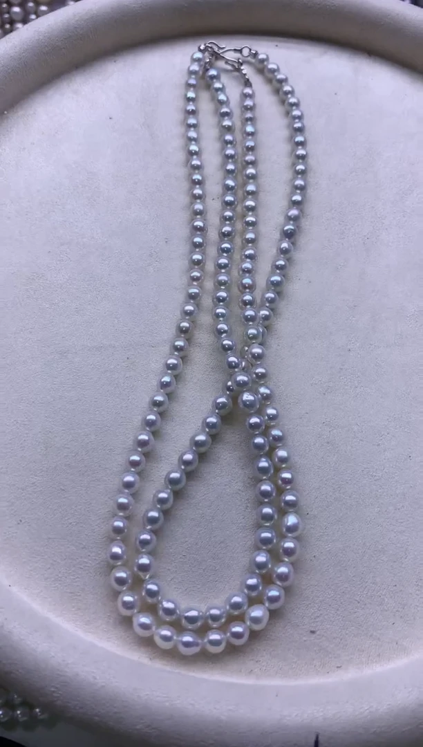 【闪购商品】淡水珍珠项链银S925镶嵌淡水珍珠项链多样性发其一