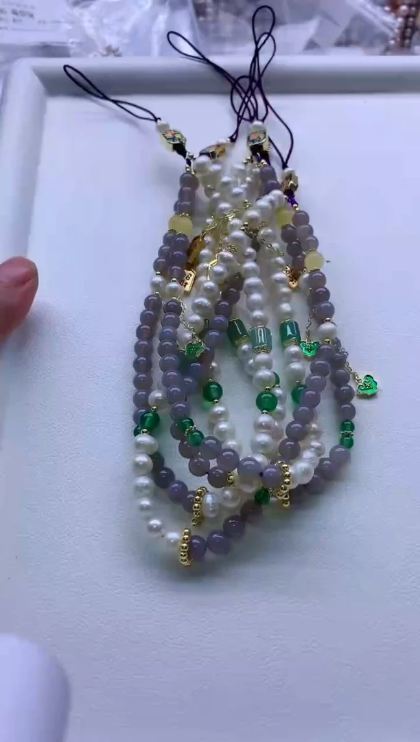 【闪购商品】淡水珍珠手机链未镶嵌淡水珍珠手机链多样性发其一