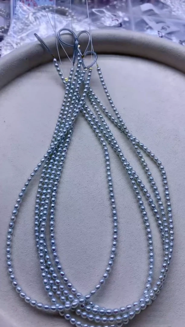 【闪购商品】淡水珍珠项链银S925镶嵌淡水珍珠项链多样性发其一