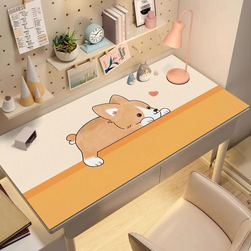 卡通爬墙动物书桌垫家用学习写字垫办公室鼠标垫耐磨耐脏梳妆台垫