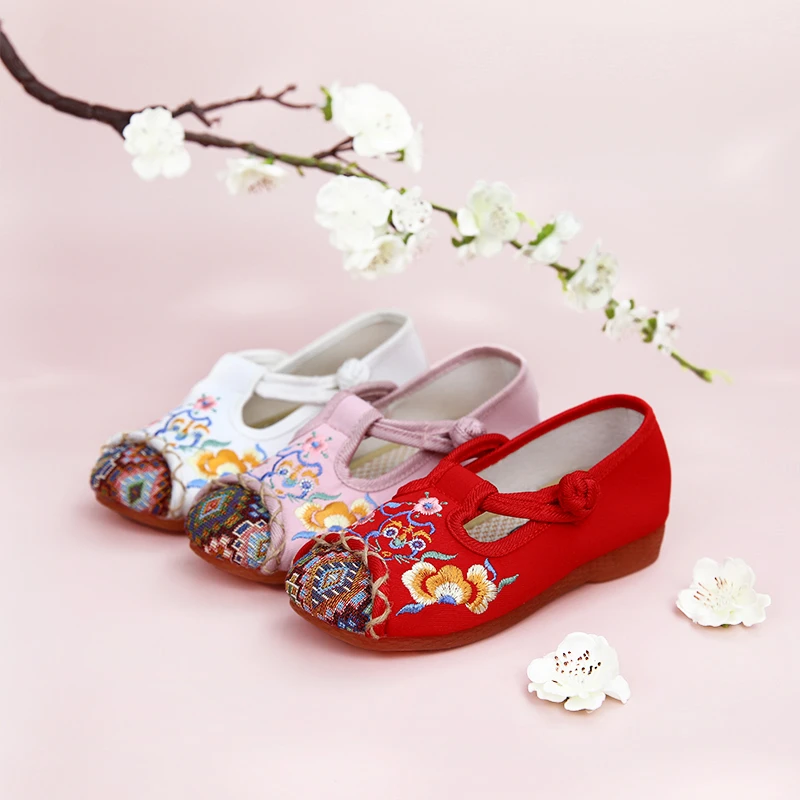 【童鞋】夏季新款原创设计古风绣花女童仙女透气童鞋/女鞋T22-10