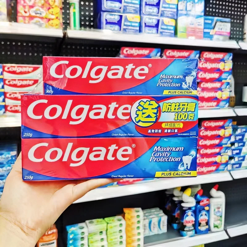 港货牙膏家用清洗家庭清洁剂原装浓缩去污家庭装清新含氟持久留香