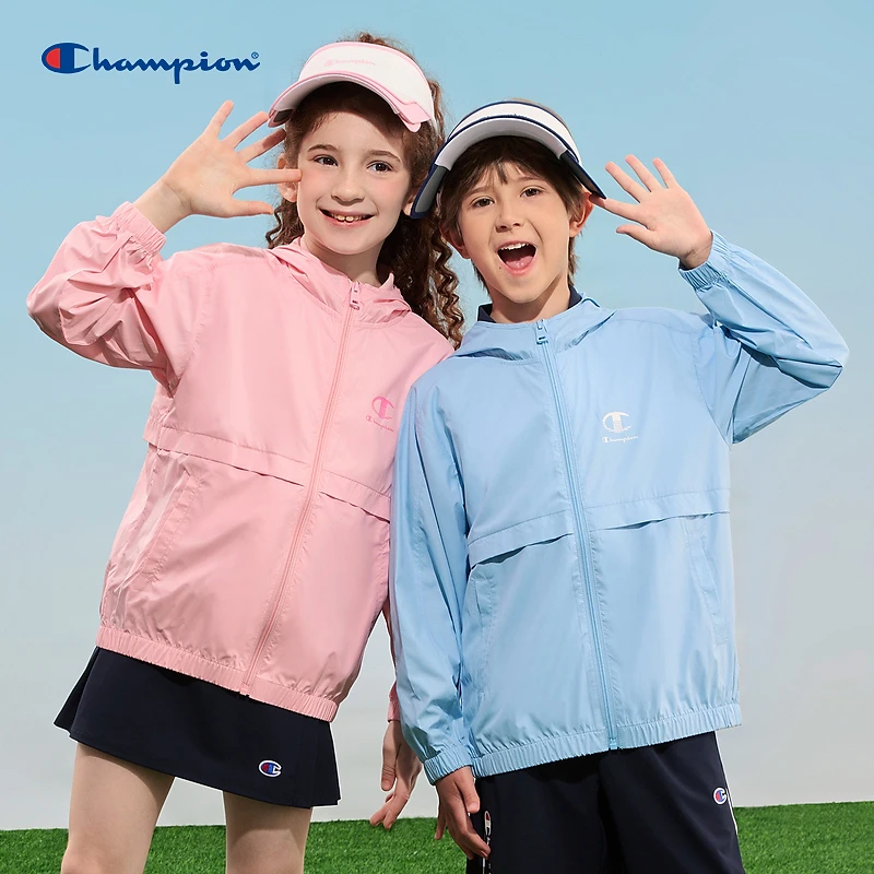 Champion新款男女中大童宽松开衫连帽外套EB-ZOT63