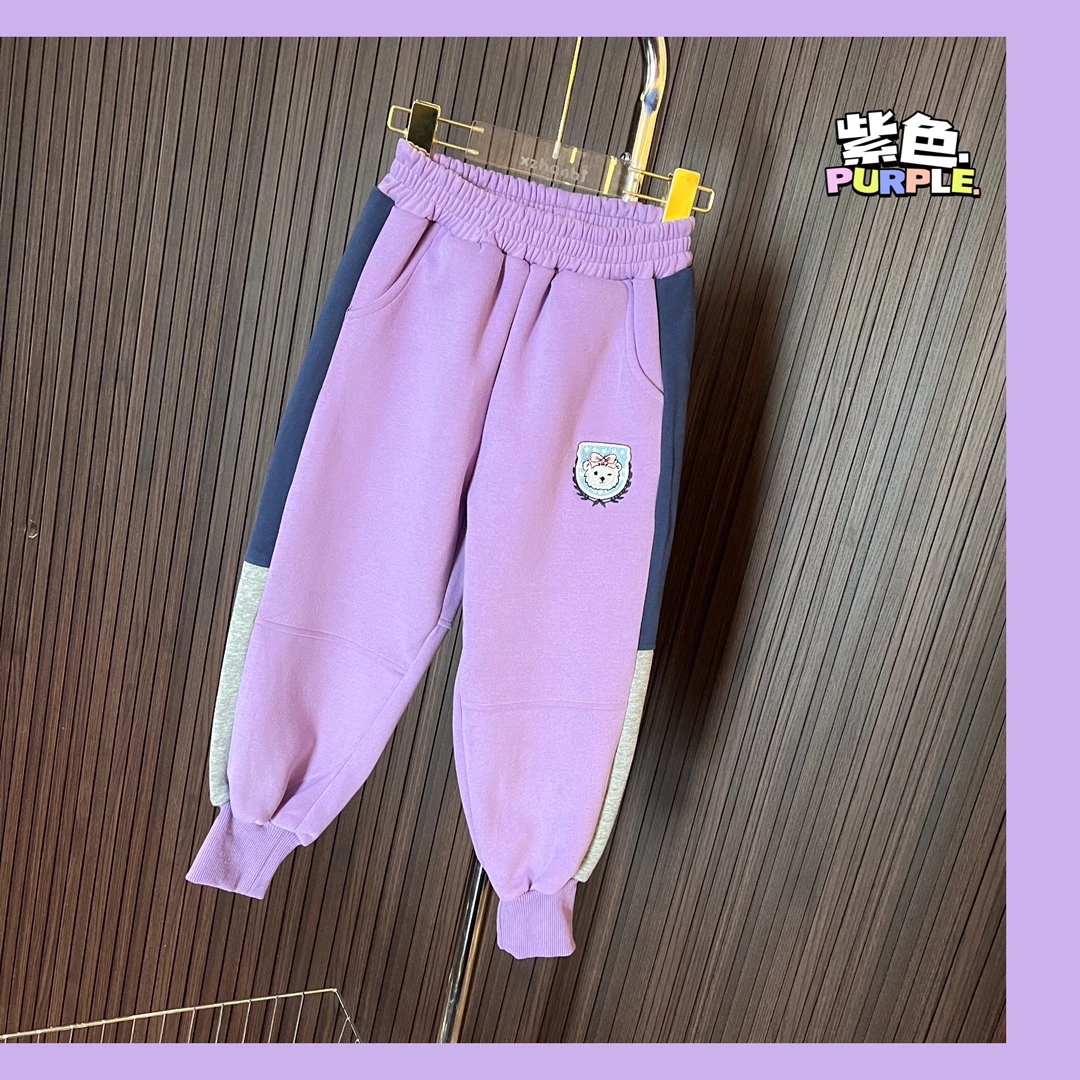 K601--K700夏季男童女童宝宝卫衣卫裤运动洋气休闲侧边拼接撞色