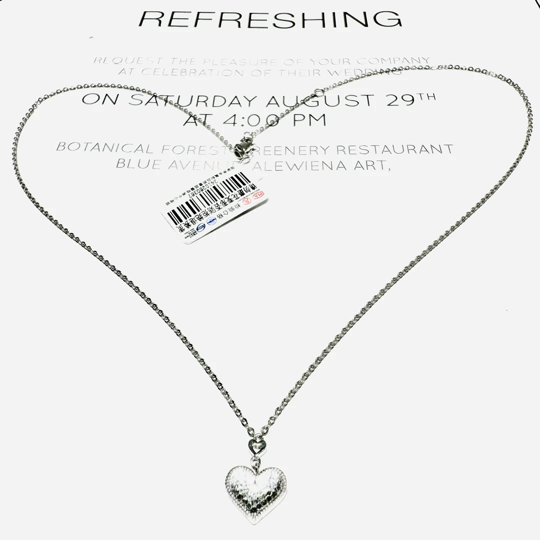 柴尔德珠宝铂金Pt950龙鳞爱心永恒的爱套链    弹簧扣