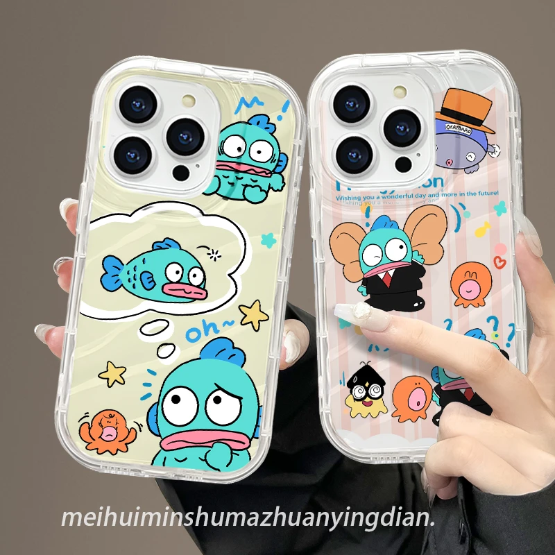 【内斜纹软壳】幻顿安卓手机壳苹果15软硅胶iphone14pro丑鱼