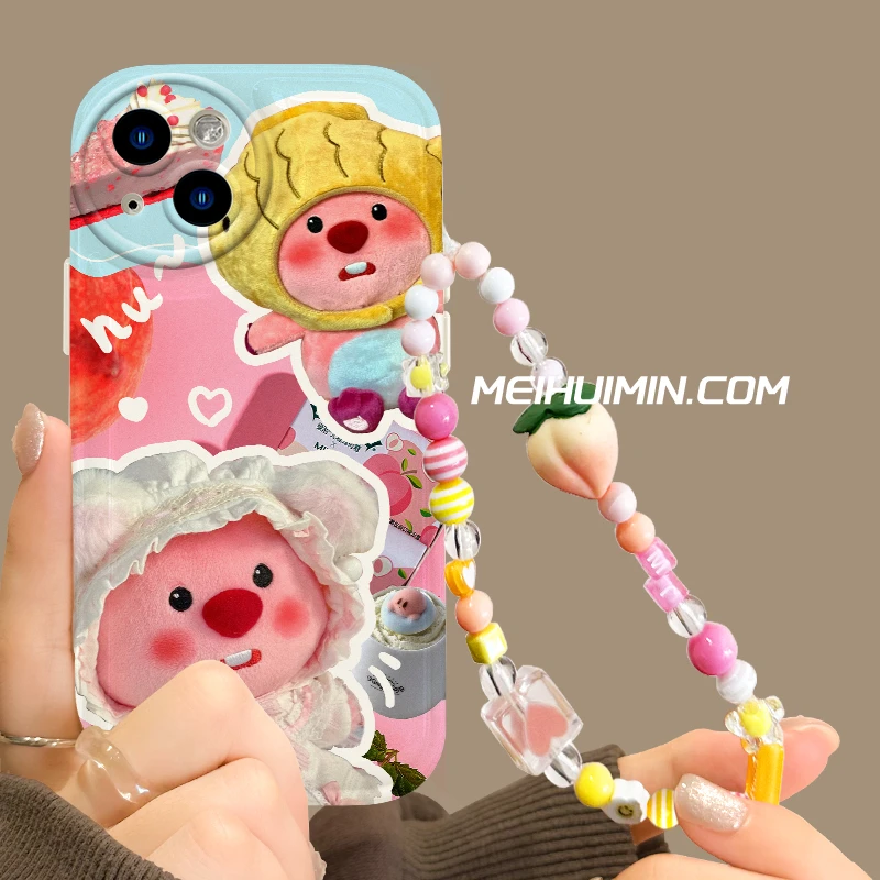 【泡泡壳】卡娃手机壳苹果15果冻iphone15pro卡通帽子露比