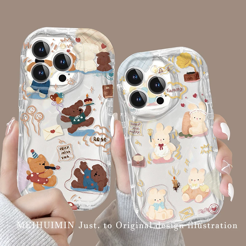 【奶油框硅胶壳】小狗苹果安卓手机壳贝壳纹iphone15pro狗狗