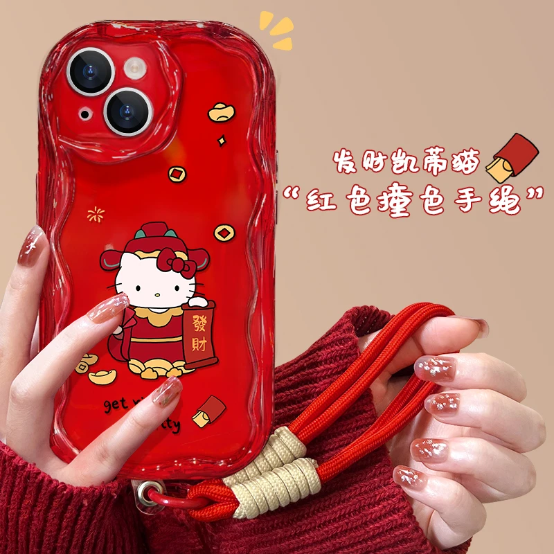 【奶油框硅胶壳】华为vivo荣耀oppo小米iPhone15凯蒂手机壳