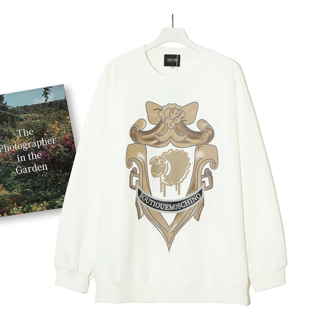 2024休闲圆领卫衣男女同款春秋个性炸街款设计感时尚百搭卫衣H327