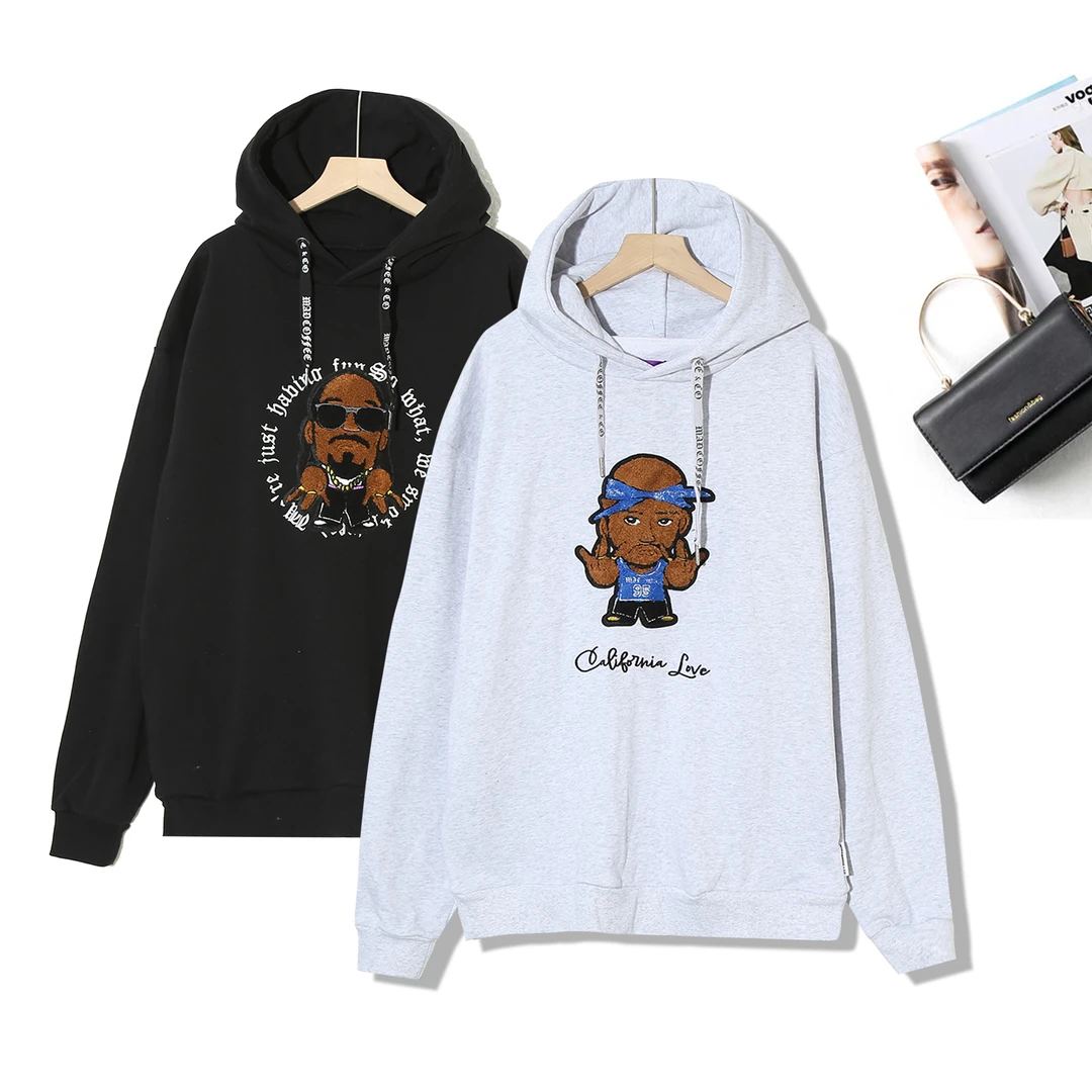 男女同款休闲个性潮流爆款设计感时尚连帽百搭卫衣H400(不分图案)