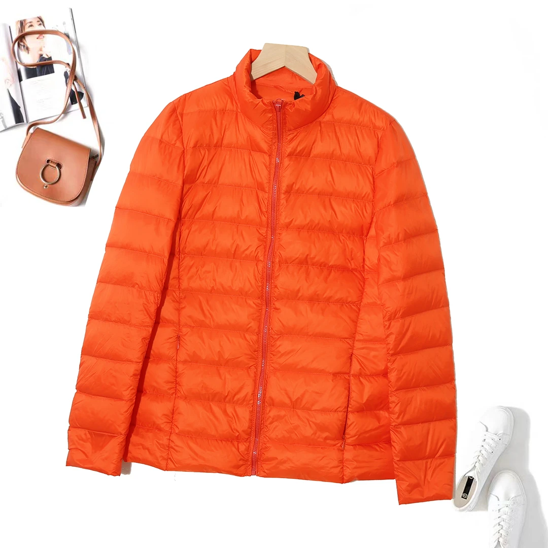 简约休闲百搭棉服外套情侣款春秋冬季轻便纯色立领外套Y-1C864