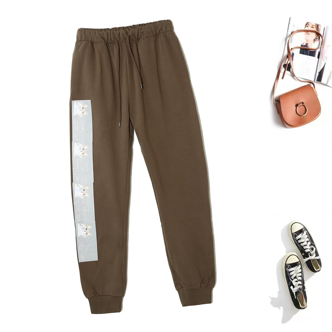 男女同款潮流时尚拼接运动设计感松紧腰春秋季百搭休闲裤P-CL489