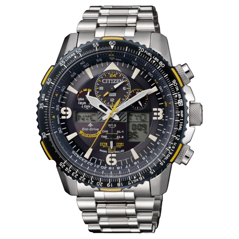 Citizen/西铁城蓝天使二代光动能电波多功能男士手表JY8078-52L