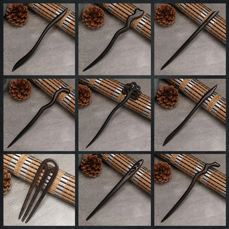 素簪▎檀木簪古风簪发简约发簪子日常古典盘发簪民族风百搭木发簪