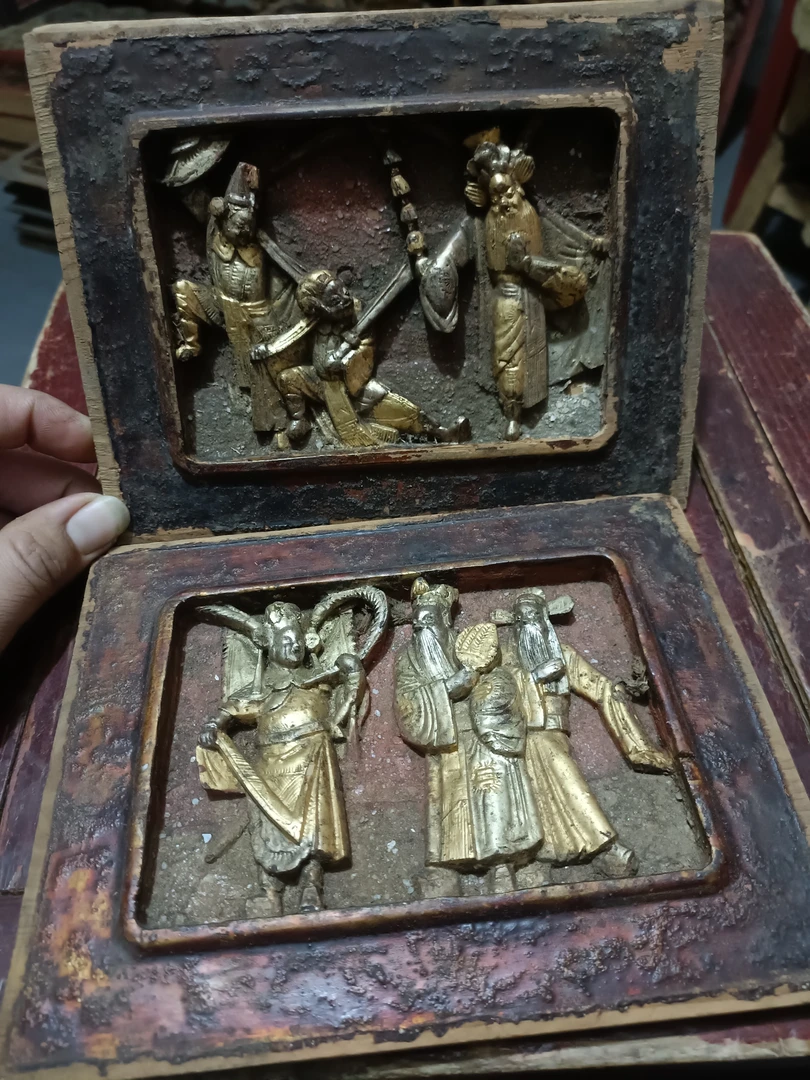 民国时期架子床上的小构件