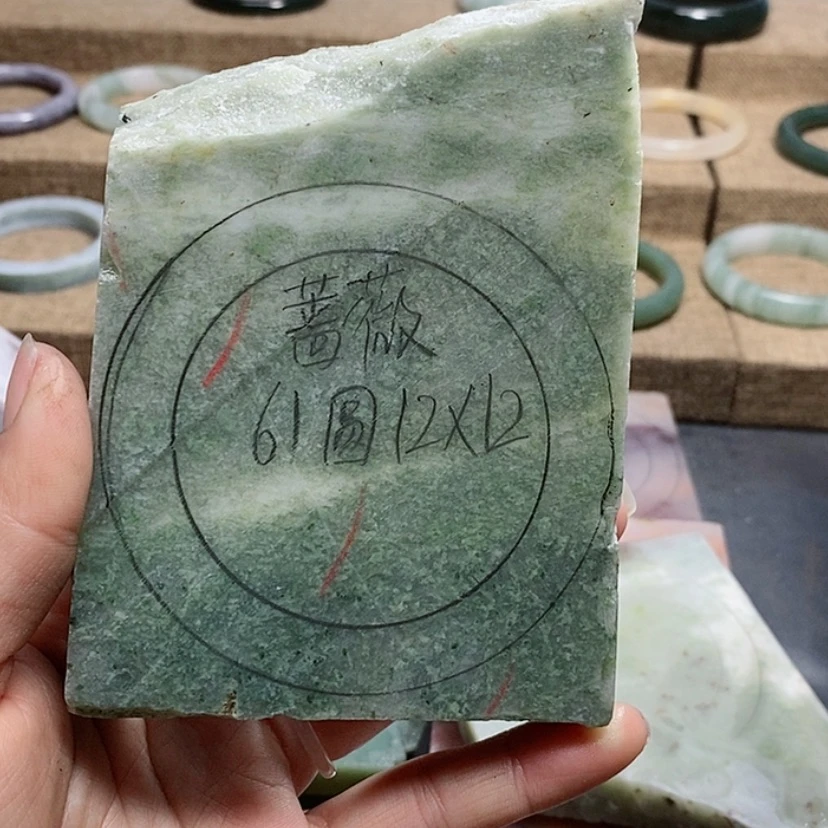 【闪购商品】独山玉手镯未镶嵌蔷*加工定制